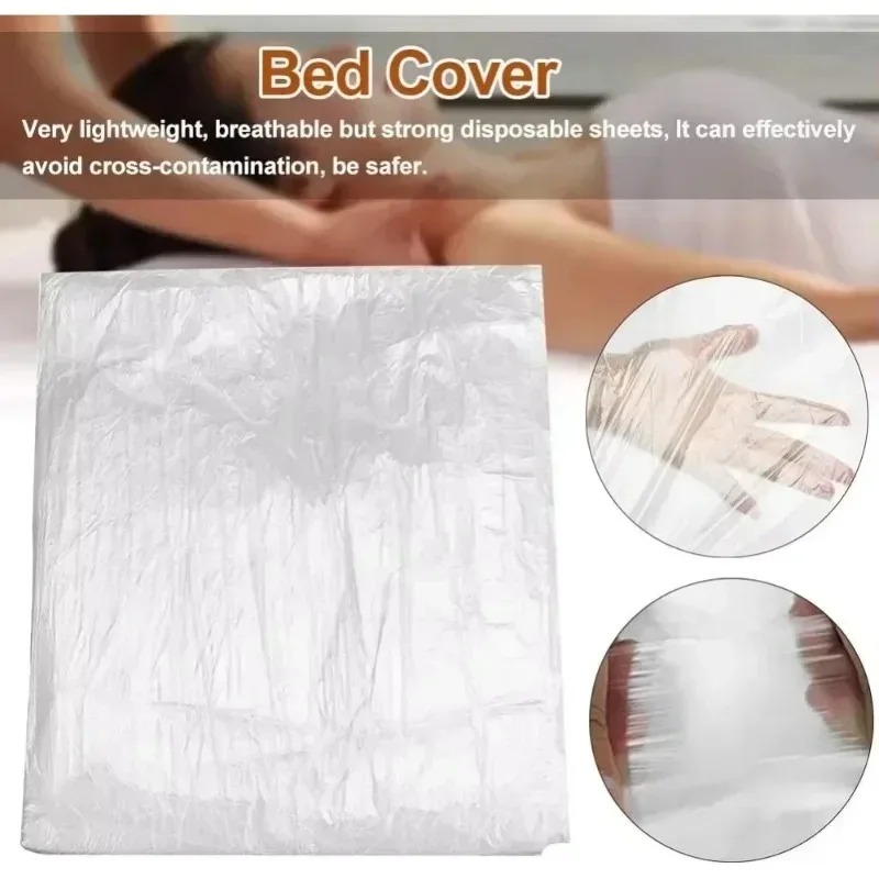 Home Textiles Sale - 100pcs Sprei Meja Pijat SPA Transparan,