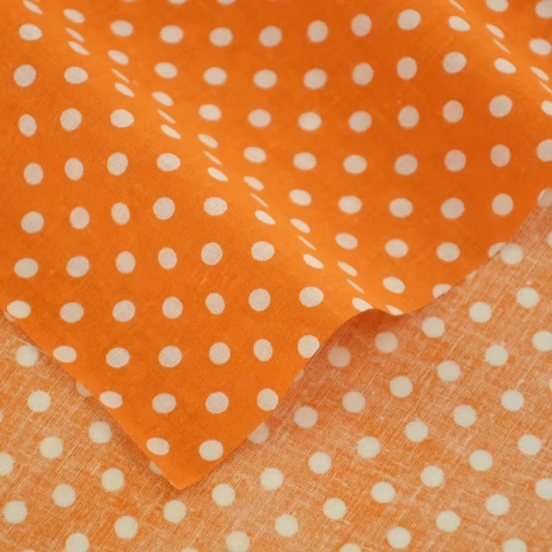 50X150CM Putih Oranye Polka Do - Home Textiles Usa ulasan dan harga