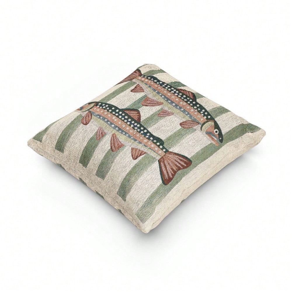 Bantal Hias Ikan Trout Pelangi - Pillow Insert 18X18 ulasan dan harga