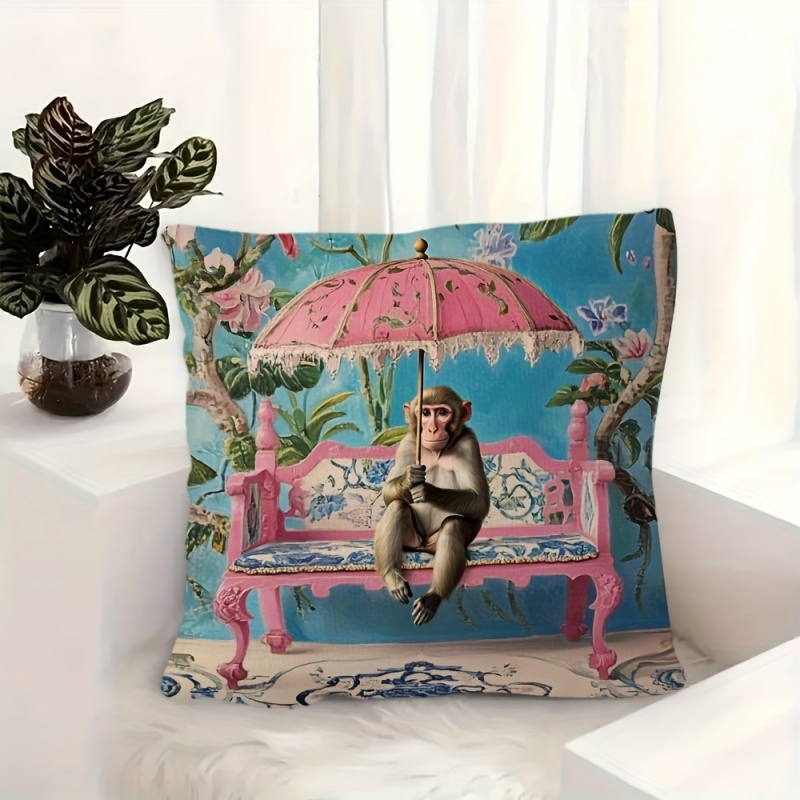 1 buah, Sarung Bantal Monyet G - Pillow Insert 18X18 ulasan dan harga