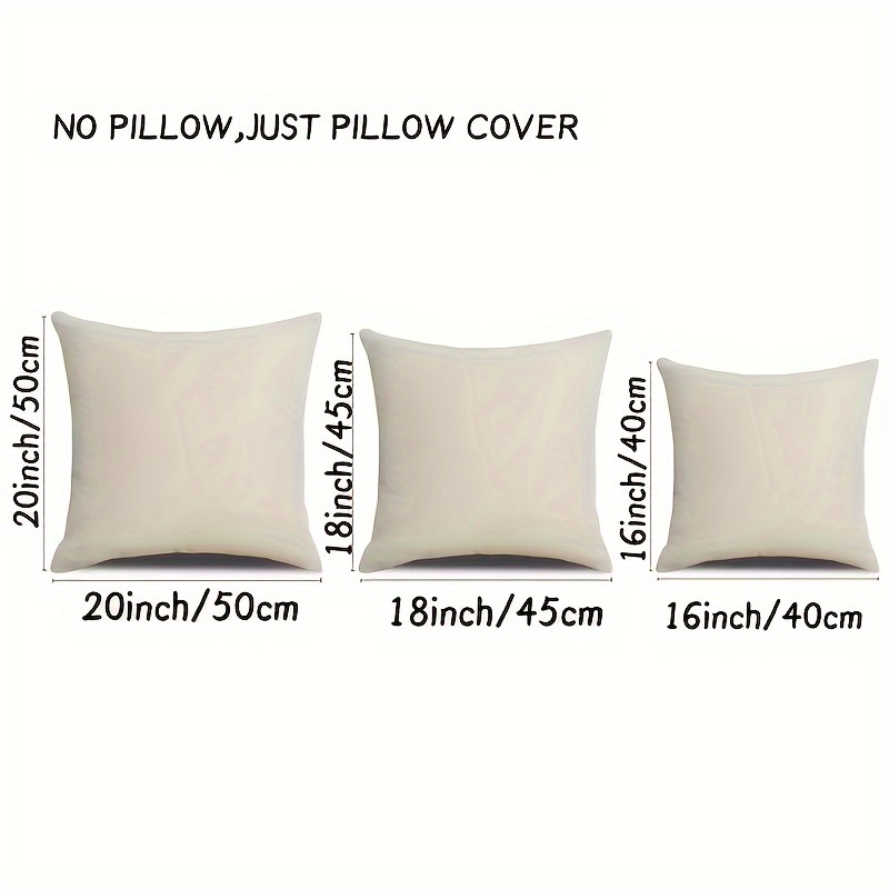 1 buah Sarung Bantal Linen Ber - Pillow Insert 18X18 ulasan dan harga
