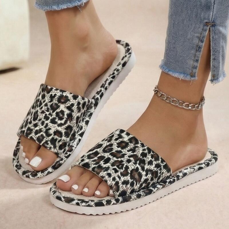 Sandal Wanita Motif Leopard Ba - Home Textile ulasan dan harga