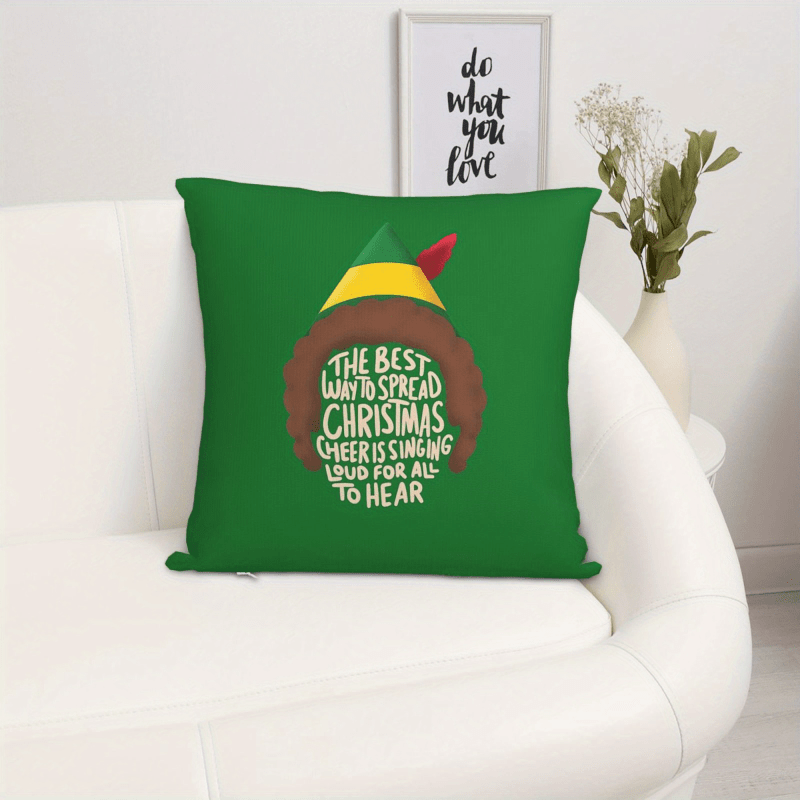 1 buah Sarung Bantal Natal Elf - Pillow Insert 18X18 ulasan dan harga