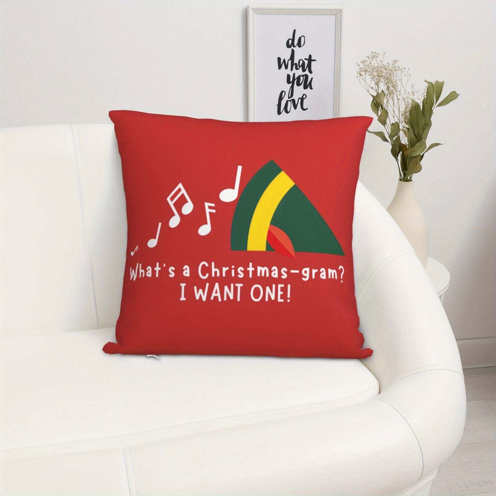 1pc Sarung Bantal Natal - Budd - Pillow Insert 18X18 ulasan dan harga