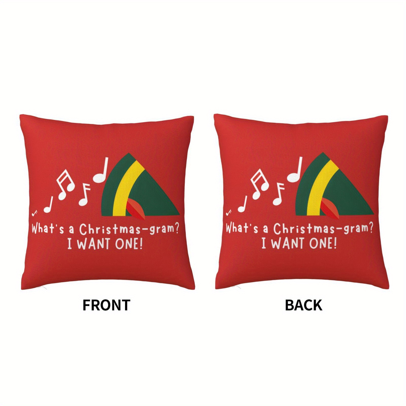 1pc Sarung Bantal Natal - Budd - Pillow Insert 18X18 ulasan dan harga